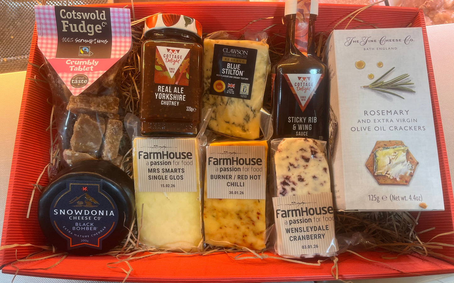 Hamper - Cheese, chutney, crackers Farmhouse Deli & Cafe Farmhouse Deli & Cafe