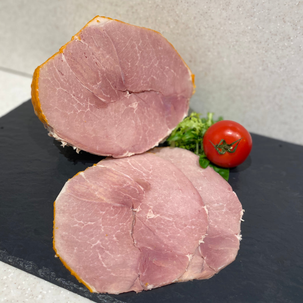 Home cured traditional ham slices