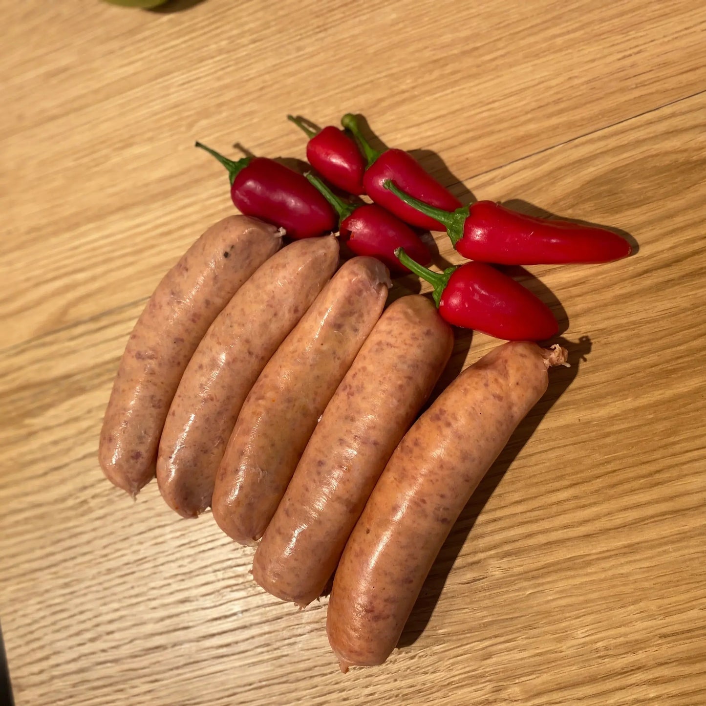 Hot and Spicy Pork & Chilli Sausage Farmhouse Deli