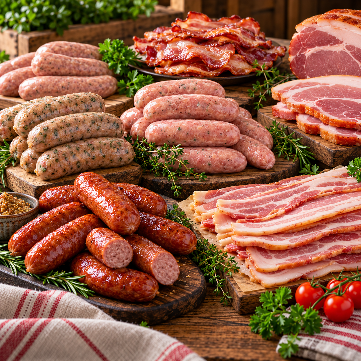 Farmhouse Sausages & Bacon