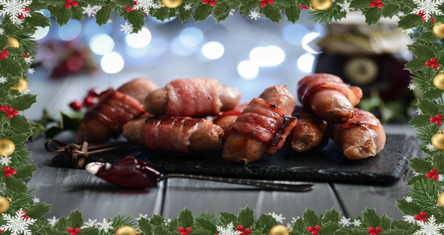 xmas pig in blankets sausages Farmhouse Deli