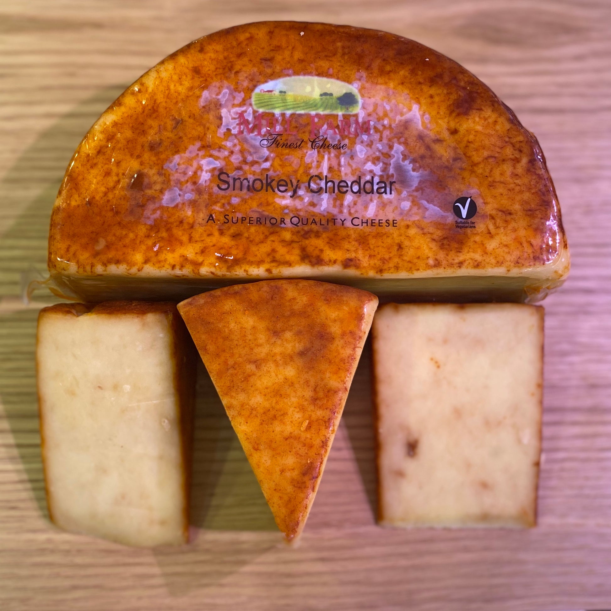 Oak Smoked Cheddar Cheese - Farmhouse Deli