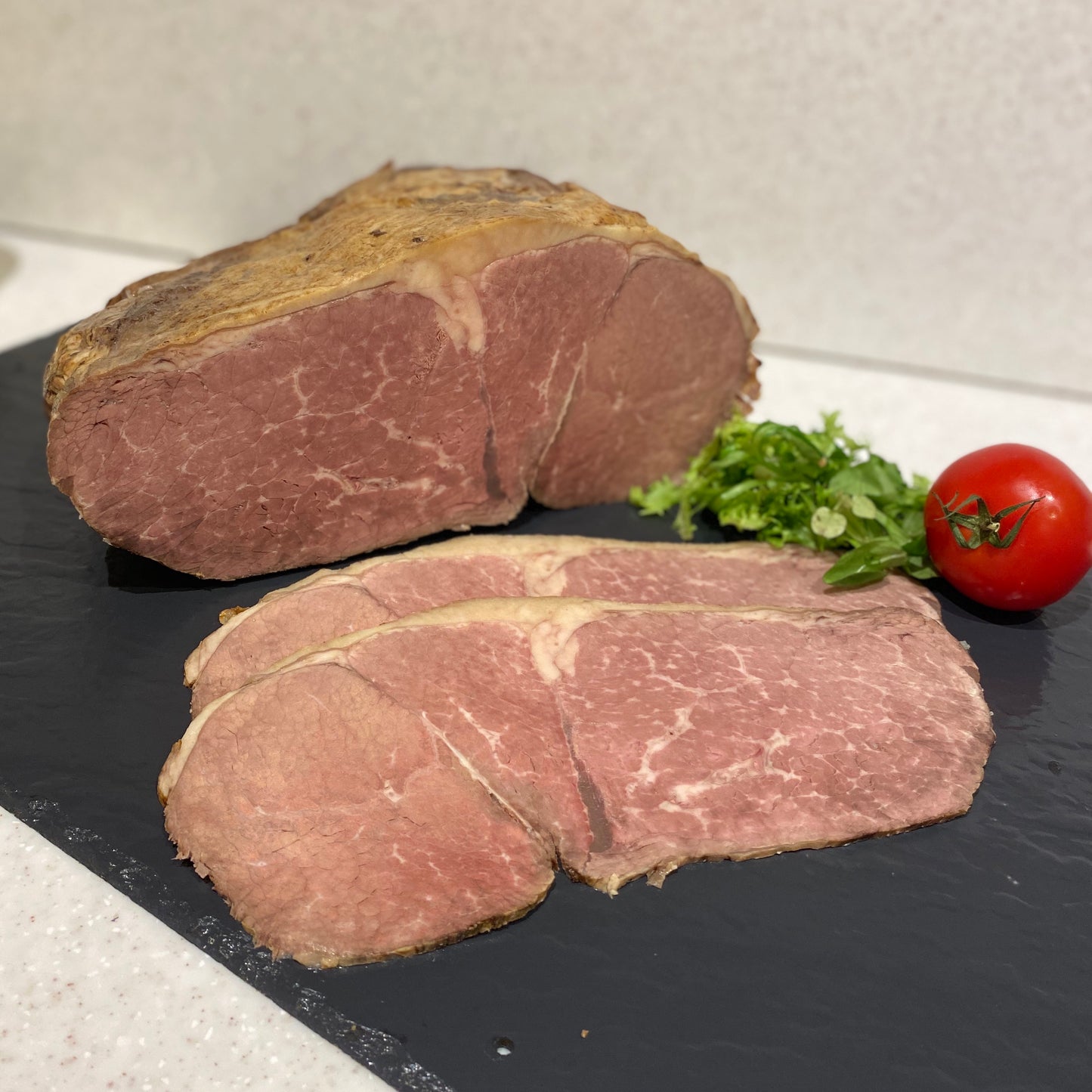 Roast beef slices