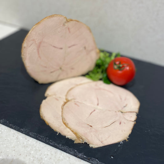 Roast turkey slices