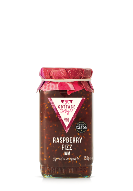 Raspberry fizz jam